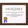 Traditional Solid Wood Certificate Slide-In Plaque Kit